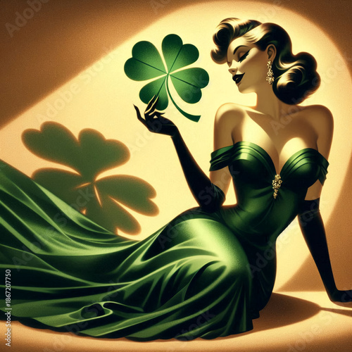 Fortune Painted in Shadows St. Patrick’s pin-up series 