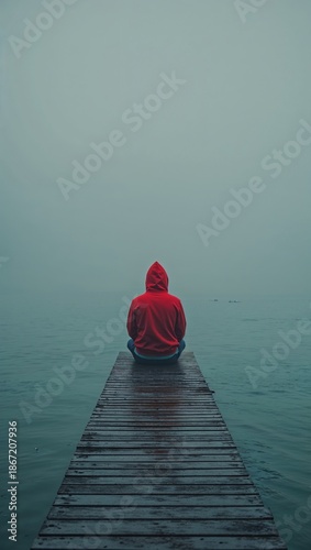 red boat on the lake