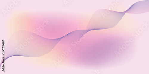 Vector abstract colorful sweet pastel gradient background for website banner, poster, social media template, modern style.