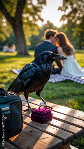 young woman sitting on a bench in the park