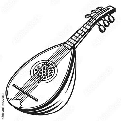 vector illustration of an electric guitar