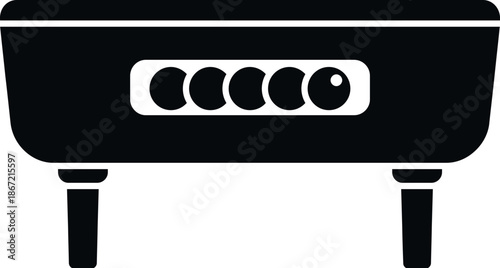Foosball table showing score counter icon on a white background