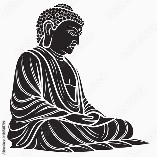 buddha statue in the background