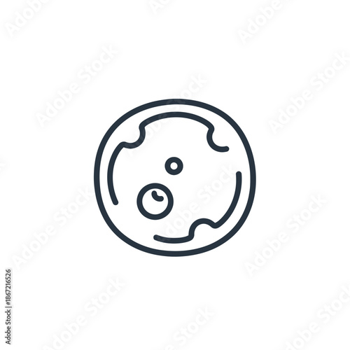 Minimalist Representation of a Planet or Celestial Body with Simplified