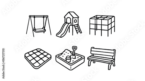 Playground equipment for kids to play outside