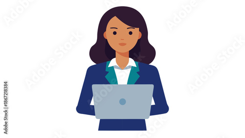 Professional woman in business attire Vector