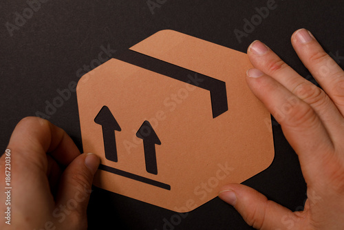 Close-up of hands arranging...
