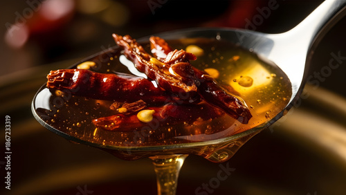 Spoonful of hot chili oil