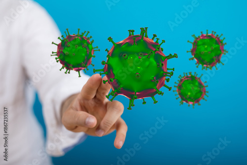 Artistic rendering of a vir...