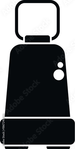 Vacuum flask vector graphic showcasing portable thermal beverage container