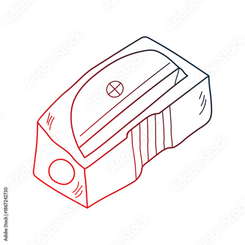 Sharpener icon with white background vector stock illustration