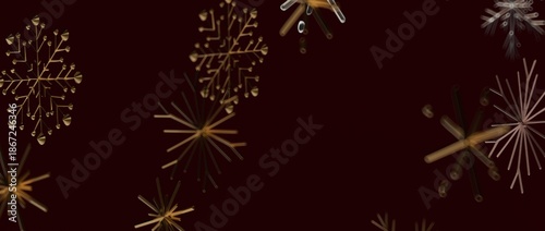 Abstract design of golden s...