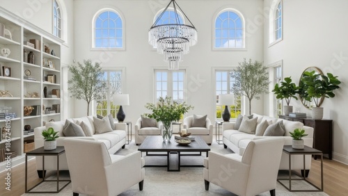 Modern living room with elegant decor