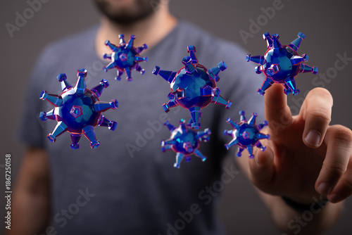 Close up of a hand interact...