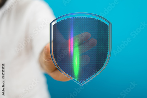 Concept of cybersecurity, d...