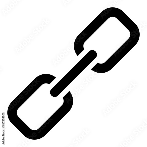 Chain icon isolated on white background