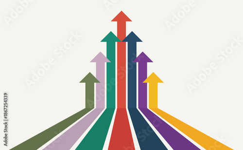 Abstract arrow direction. Business investment to success. financial data graph strategy. Technology background. High speed.