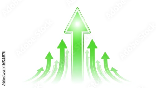 AI Generated Hologram Financial Growth Concept