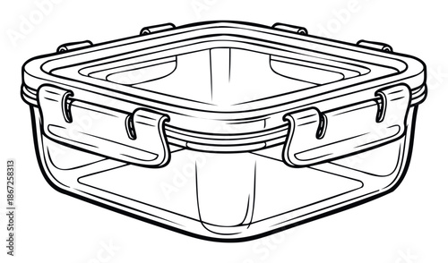 A square transparent food storage container with an airtight lid and secure clasps is perfect for meal prep, kitchen organization, and keeping food fresh in any home or kitchen setting.