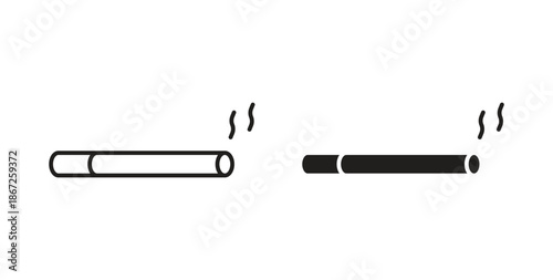 Cigarette icons Vector Symbol Design Illustration - for app or web. color editable