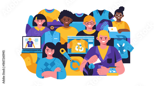 A modern and minimalist workspace setup with a laptop on a desk, conveying productivity and professionalism.