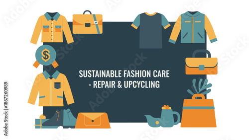 A modern illustration of a person wearing a yellow jacket standing on a gift box, conveying a sense of celebration and generosity.