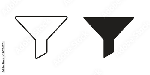 Free Download Filter icons Vector Symbol Design Illustration - for app or web. color editable - GFXLoad