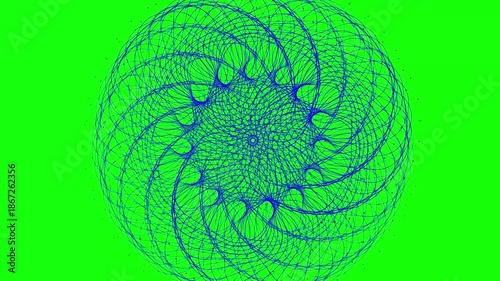 abstract green background with circles