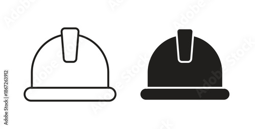 Helmet icons Vector Symbol Design Illustration - for app or web. color editable