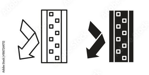 Insulation icons Vector Symbol Design Illustration - for app or web. color editable