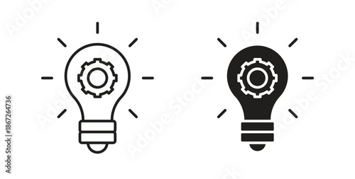 Innovation icons Vector Symbol Design Illustration - for app or web. color editable