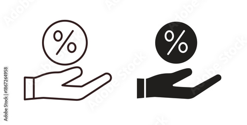 Interest icons Vector Symbol Design Illustration - for app or web. color editable