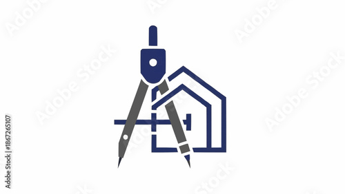 Drafting compass with sharp pencils.