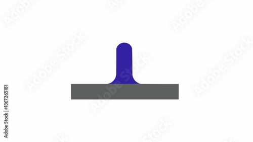 Rubber Squeegee Tool Closeup.