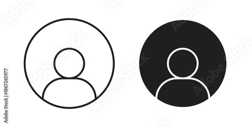 Login icons Vector Symbol Design Illustration - for app or web. color editable