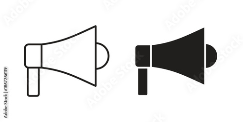Loud Speaker icons Vector Symbol Design Illustration - for app or web. color editable