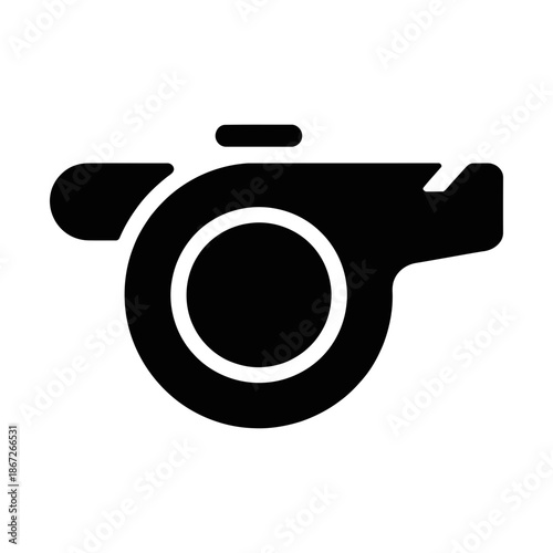 whistle glyph icon
