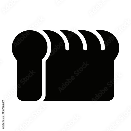 bread loaf glyph icon