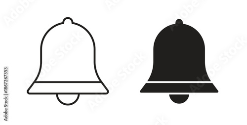 Notification icons Vector Symbol Design Illustration - for app or web. color editable