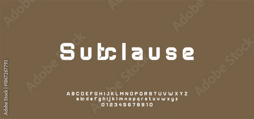 Modern Bold Font. Regular Italic Number Typography urban style alphabet fonts for fashion, sport, technology, digital, movie, logo design, vector illustration