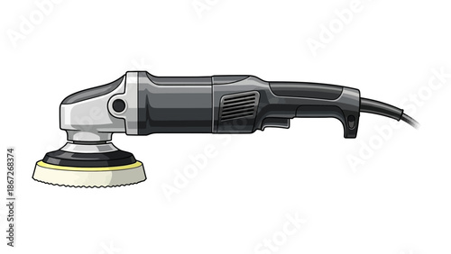 Electric Orbital Polisher Tool for Car Detailing and Restoration.