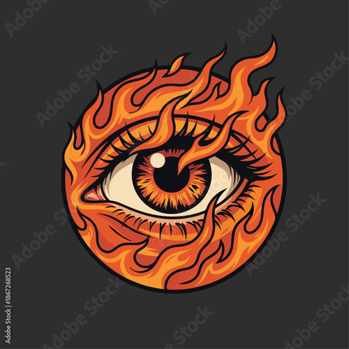All Seeing Eye on Fire.