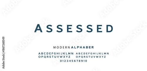 Modern Bold Font. Regular Italic Number Typography urban style alphabet fonts for fashion, sport, technology, digital, movie, logo design, vector illustration