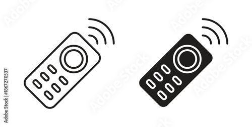 Remote control icons Vector Symbol Design Illustration - for app or web. color editable