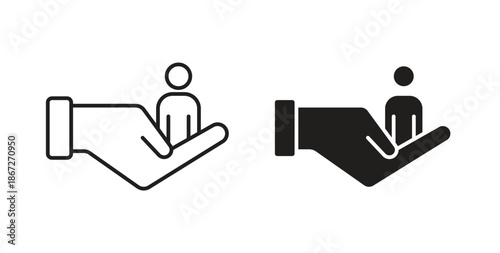 Retention icons Vector Symbol Design Illustration - for app or web. color editable