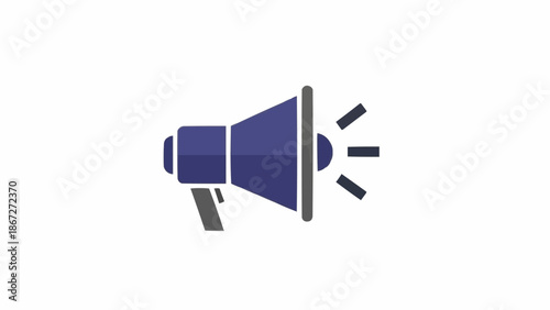 Megaphone Loudspeaker Icon Communication Tool.