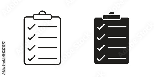 Survey icons Vector Symbol Design Illustration - for app or web. color editable