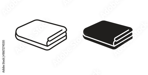 Towel icons Vector Symbol Design Illustration - for app or web. color editable