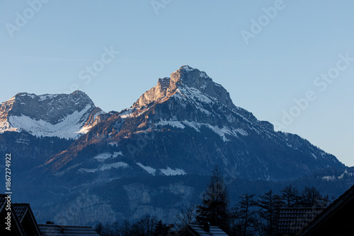 Stunning scenic view of mou...