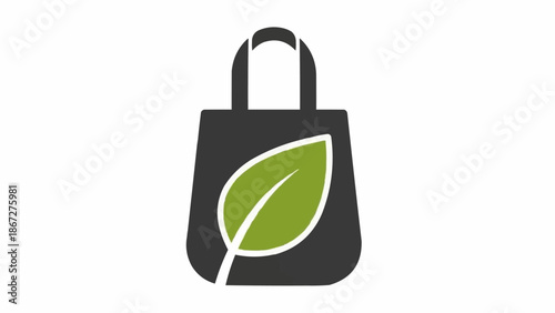 Eco friendly shopping bag design.